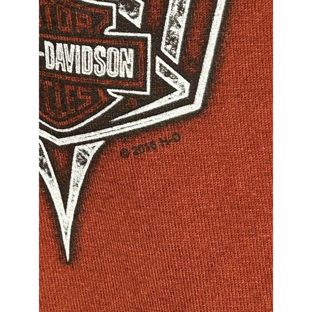 2013 Harley Davidson Grand Teton Idaho Falls Tee Cyan Biker Graphic Shirt Size L - Picture 3 of 13